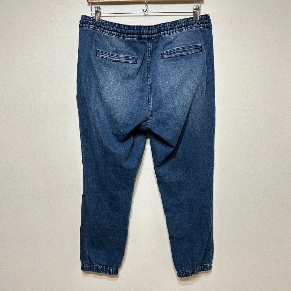 Pilcro Anthropologie Denim Joggers Womens Medium Blue Jeans Pull On Casual - Picture 6 of 9